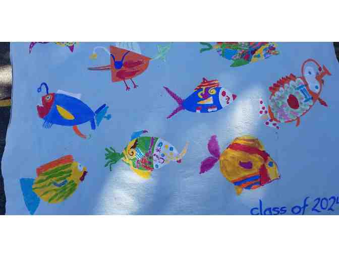 SA Art - 4th Grade Fish Beach Blanket