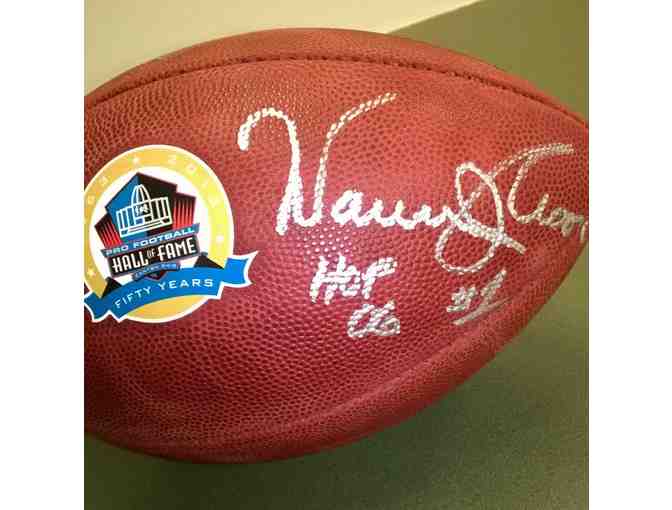 An Autographed Football from Hall of Fame Quarterback Warren Moon