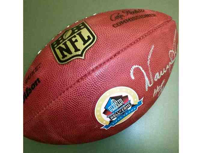An Autographed Football from Hall of Fame Quarterback Warren Moon