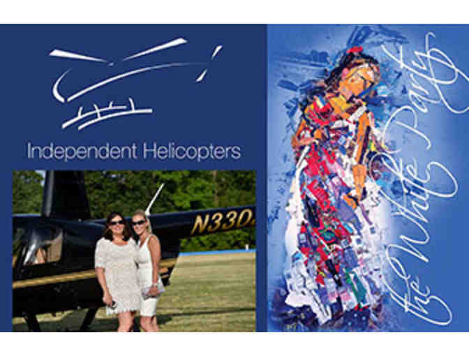 2 Tickets to The White Party with helicopter tour and arrival to event
