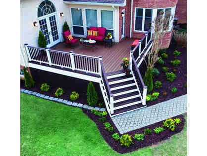 A beautiful new deck from Curtis Lumber & Homes by Malta Dev Co. & party w/ Hattie's!