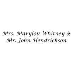 Sponsor: Mrs. Marylou Whitney & Mr. John Hendrickson