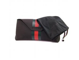 Gucci Women's Shiny Black Plastic Sunglasses