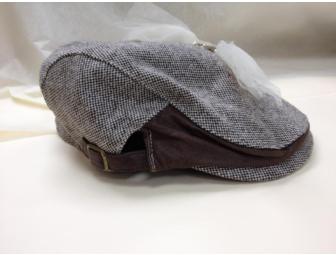 Women's Brown Tweed Newsboy Cap by Ruti Horn
