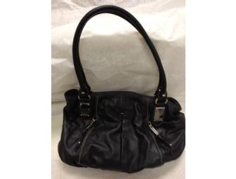 Black Soft Leather Tignanello Handbag