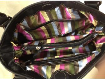 Black Soft Leather Tignanello Handbag