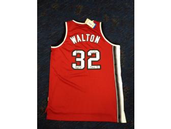 Authentic NBA Portland Trailblazers jersey autographed by Hall-of-Famer Bill Walton