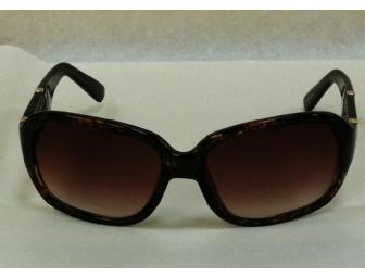 Etienne Aigner Brown Tortoise Sunglasses in Case