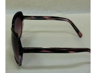 ABS by Allen Schwartz Purple Fashion Sunglasses