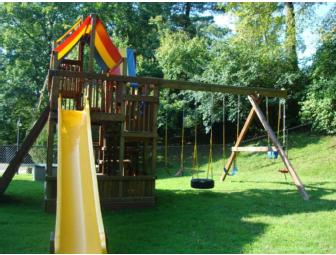 Wooden Swing Set, Pre-Owned