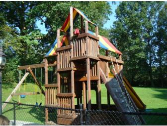 Wooden Swing Set, Pre-Owned