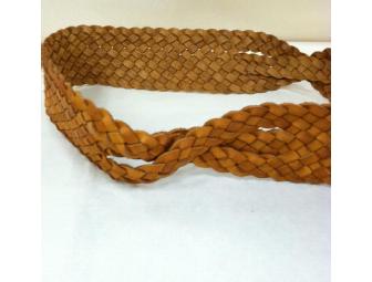 Twisted Braid Hip Belt by Linea Pelle Size L