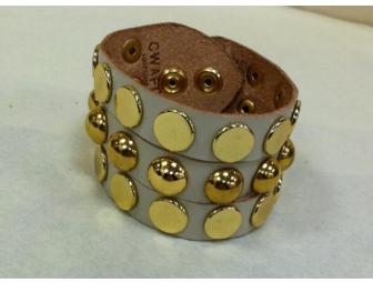 Studded Cuff by Linea Pelle