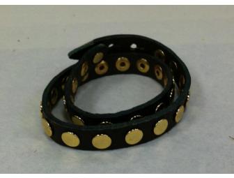 4 Studded Leather Linea Pelle Cuffs