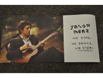 Autographed Jason Mraz Double-Sided Flat