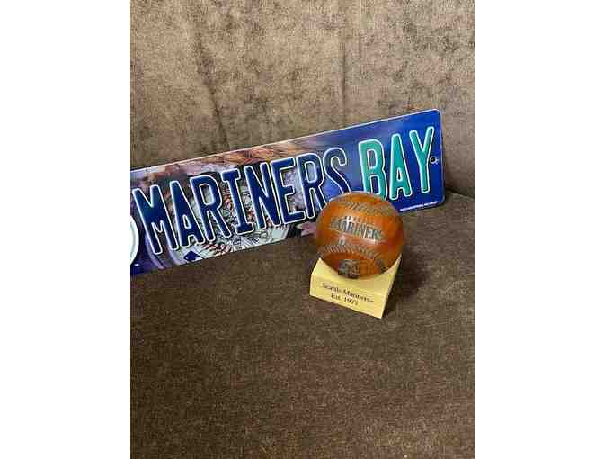 Seattle Mariners Wooden Baseball