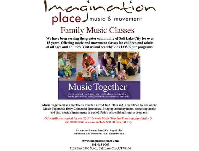 Music Together Family Music Classes - 10 week session