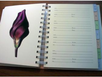 gorgeous flower address book