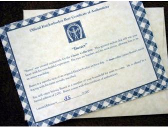 Collectible 'Buster' the dog by AGAPE BEARS