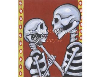 Set of 6 Dia de los Muertos Mini Prints by Natasha Blue