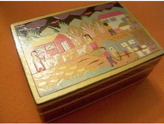 wooden puzzle box from Columbia