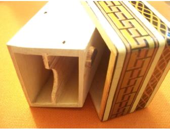 wooden puzzle box from Columbia