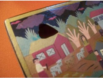 wooden puzzle box from Columbia