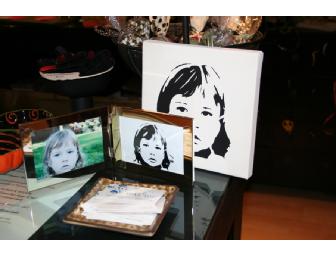 Custom Hand-Painted Portrait on stretched canvas