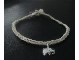 Sterling Silver Elephant Charm Bracelet (by viv&ingrid)