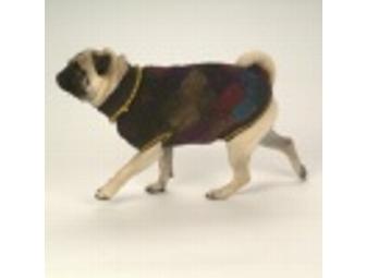 Hand-knit Wool/Mohair Dog Sweater