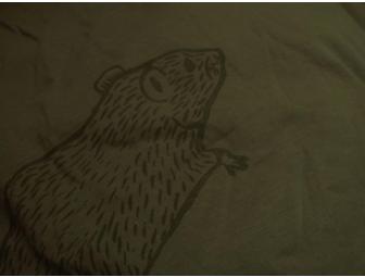 'You Dirty Rat' t-shirt in army green (by TeeRex Syndicate)