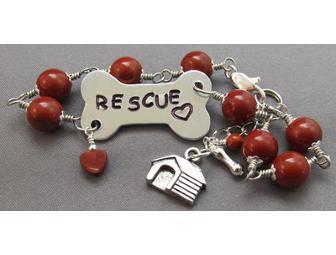 Handmade Dog Rescue Charm Bracelet (by For Love of a Dog)