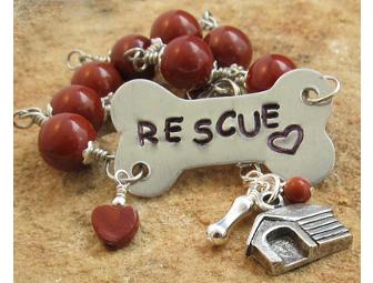 Handmade Dog Rescue Charm Bracelet (by For Love of a Dog)