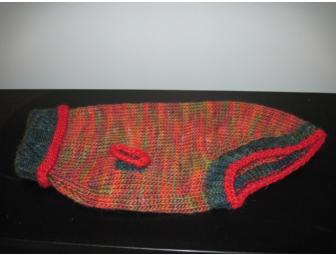 Hand-knit Wool/Mohair Dog Sweater