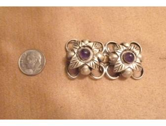 Sterling Silver Flower Brooch