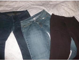 3 pairs of Banana Republic jeans & slacks - size 10