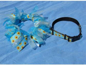 Ribbon or Standard Dog Collar of your choice (by Just Dog Gone Cute)