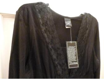 Women's black shirt with lace detailing (by J.T.B.) - new with tags
