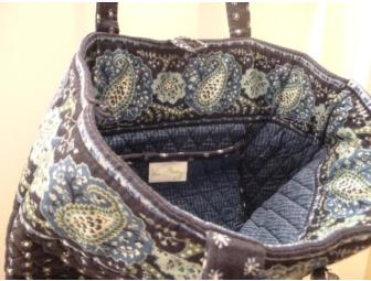 Vera Bradley blue paisley quilted handbag