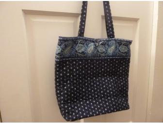 Vera Bradley blue paisley quilted handbag