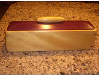 Purpleheart and Yellowheart wooden Trinket Box