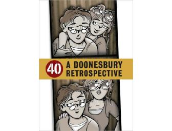'40: A Doonesbury Retrospective' SIGNED by author G. B. Trudeau