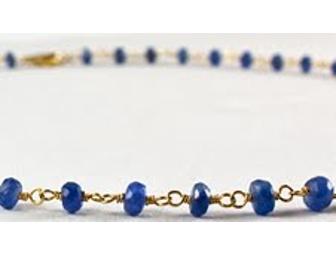 Blue Sapphire and 18K GOLD NECKLACE