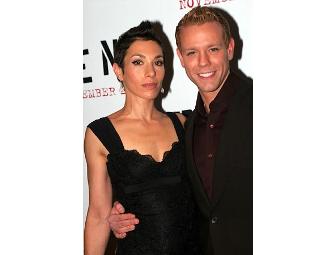 A RENT movie poster SIGNED by ADAM PASCAL and CYBELE PASCAL'S new ALLERGEN-FREE COOKBOOK