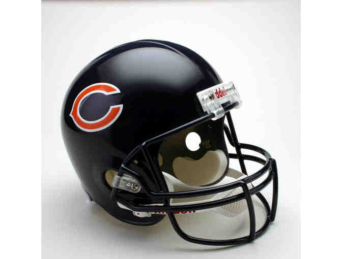 Official Chicago Bears Helmet SIGNED BY Offensive Linemen MATT SLAUSON & JERMON BUSHROD