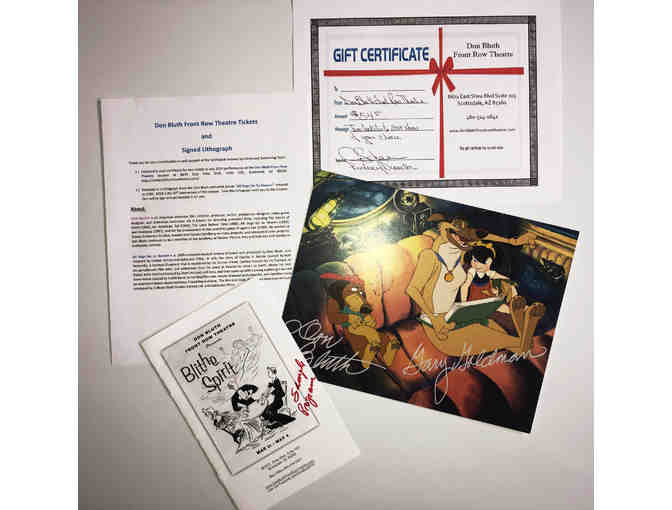 Don Bluth Front Row Theatre seats + signed Lithograph - Photo 1