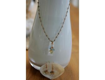 Semi-Precious Stone Necklace and Earring Set