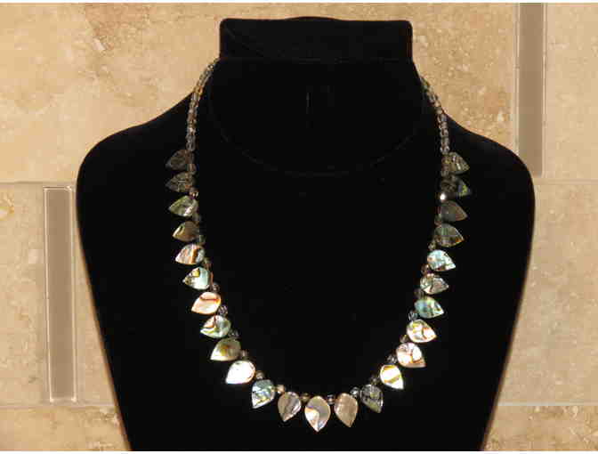 Abalone and Crystal Necklace