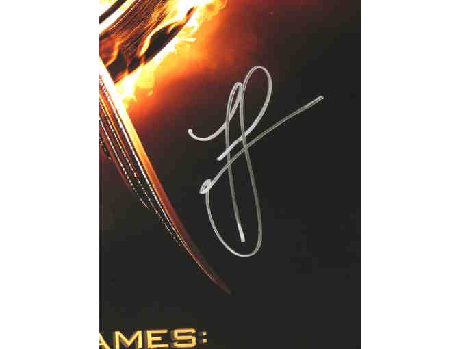 'The Hunger Games: Catching Fire' Movie Poster Autographed by Jennifer Lawrence