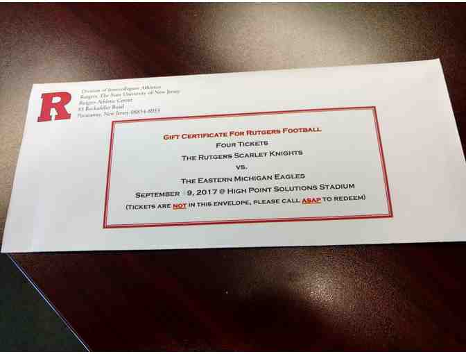 4 Tickets to Rutgers game September 9th, Rutgers Gift Bag and $50 GC to Steak House 85! - Photo 4